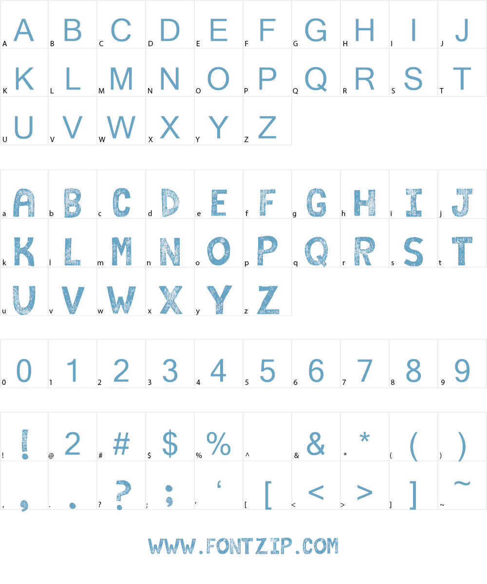 campkid Font Character